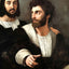 Self Portrait with a Friend Art Print 1518 Painting by Raphael (6 Sizes)