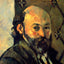 Self-Portrait in Front of Olive Wallpaper 1881 by Cezanne Art Print (6 Sizes)