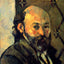 Self-Portrait in Front of Olive Wallpaper fine art print by Paul Cezanne (1881)