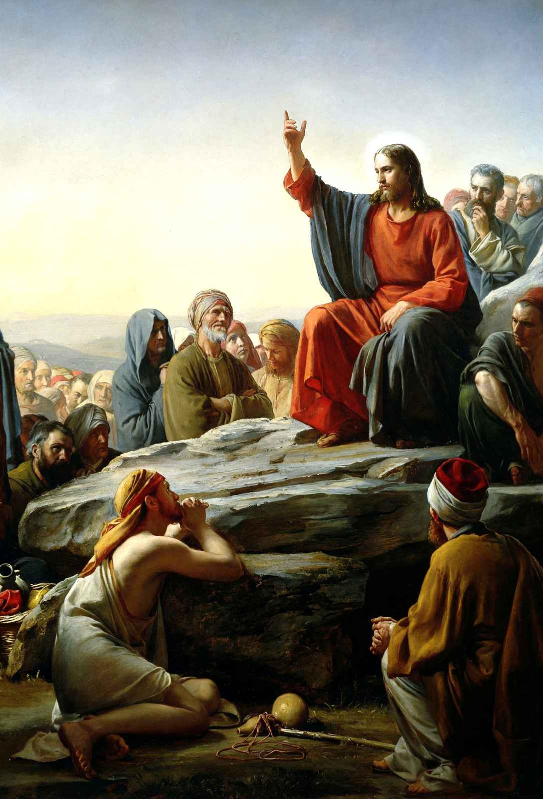 Sermon on the Mount Painting by Carl Bloch Art Print (6 Sizes) - Jesus