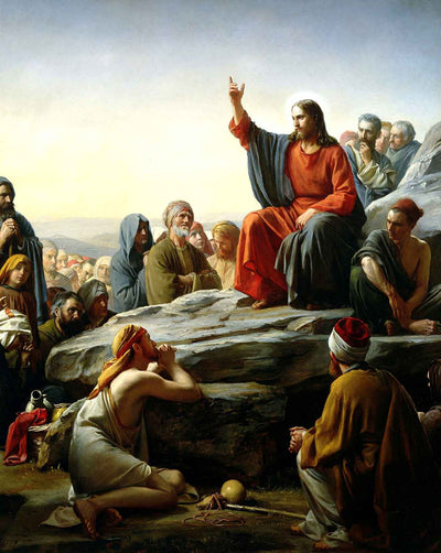 Sermon on the Mount art print by Carl Bloch