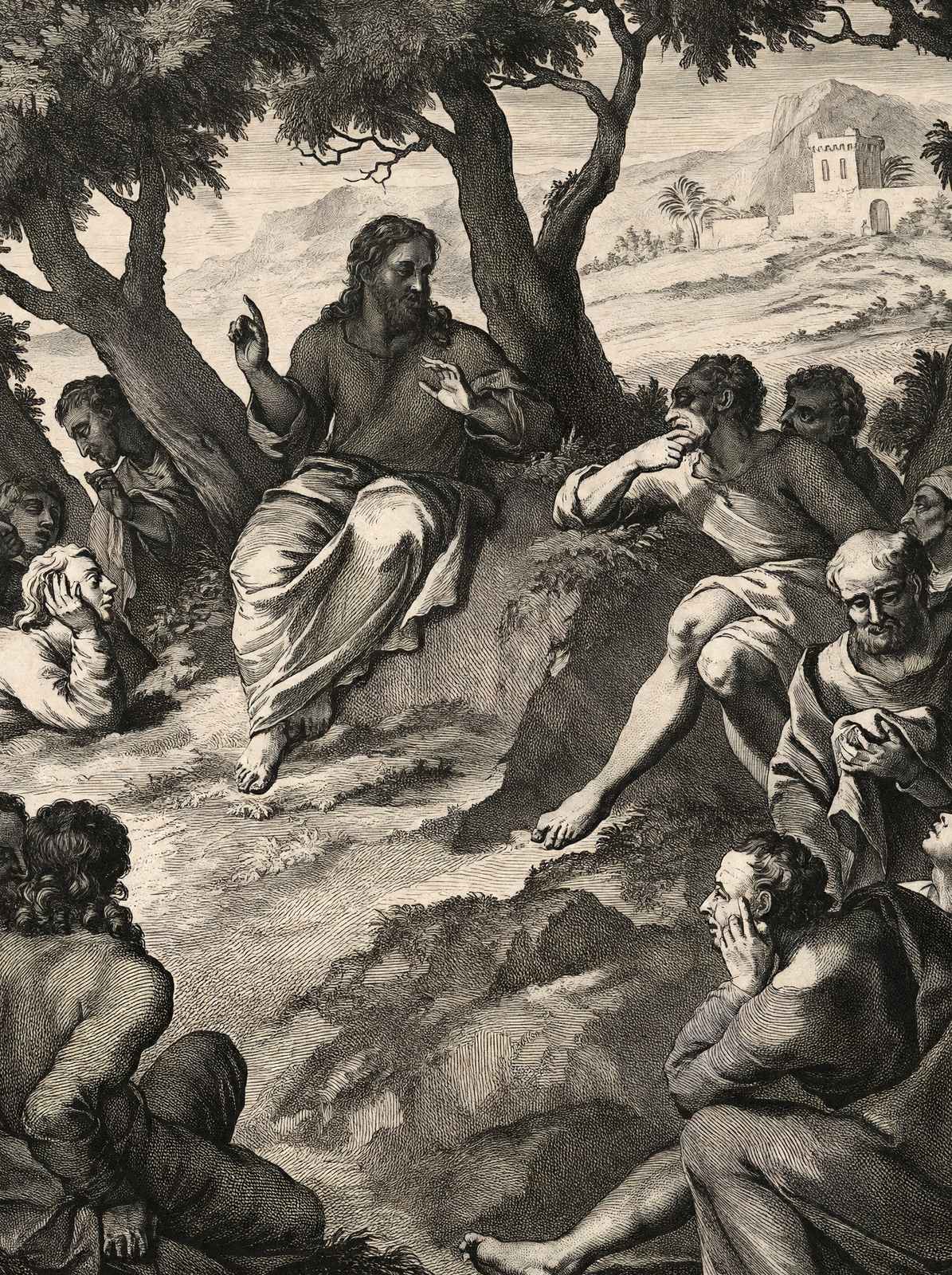 Sermon on the Mount 1798 Illustration Bible Art Print (6 Sizes) - Jesus
