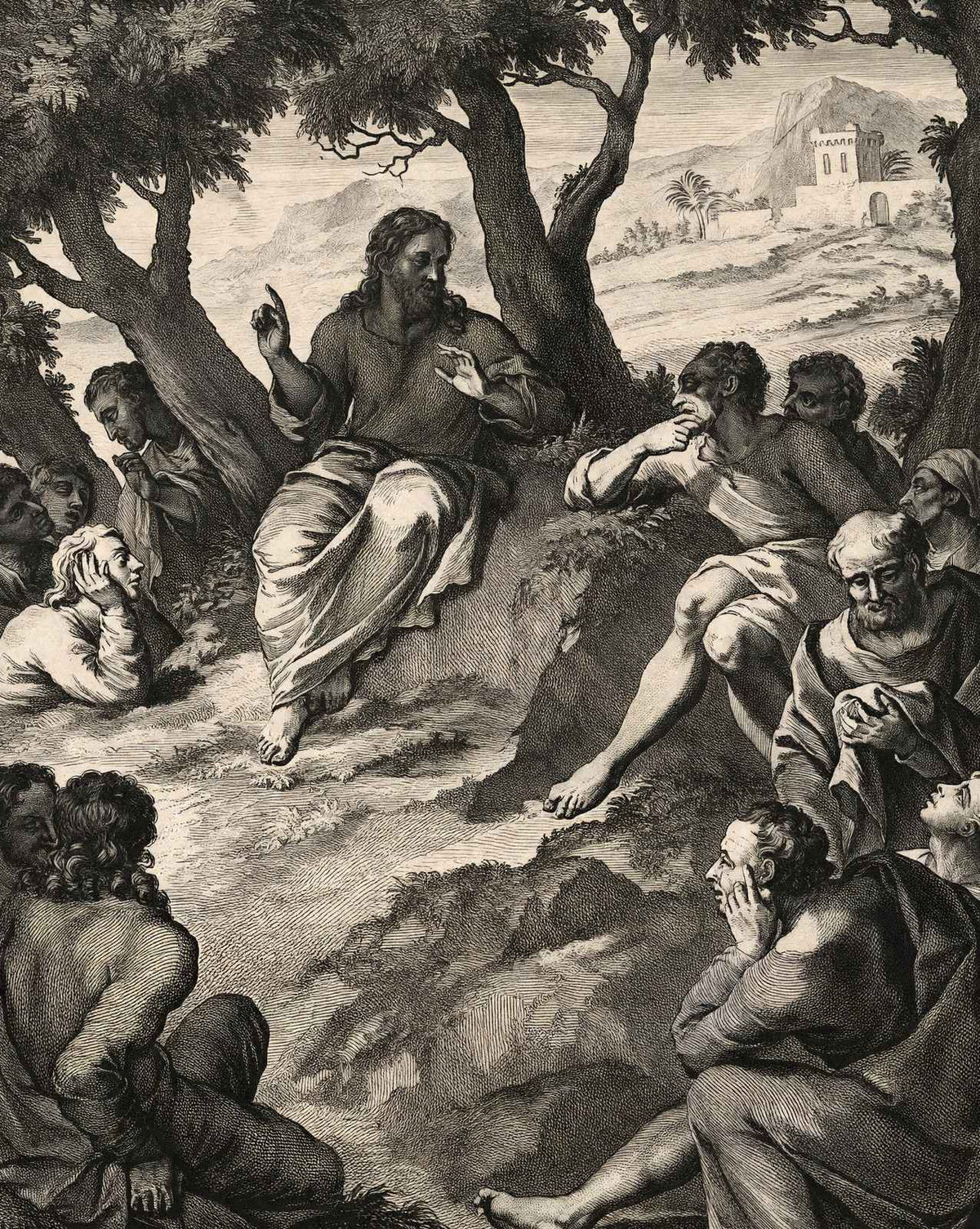 Sermon on the Mount 1798 Illustration illustration print (1798)