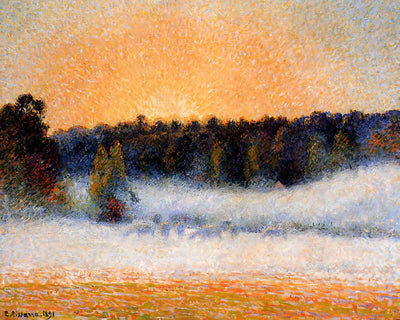Setting Sun and Fog