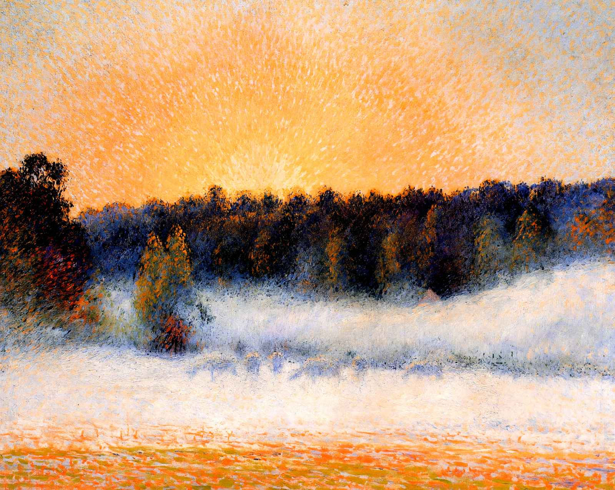 Setting Sun and Fog