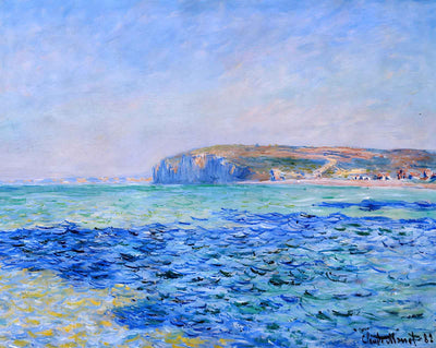 Shadows on the Sea at Pourville painting by Claude Monet (1882)