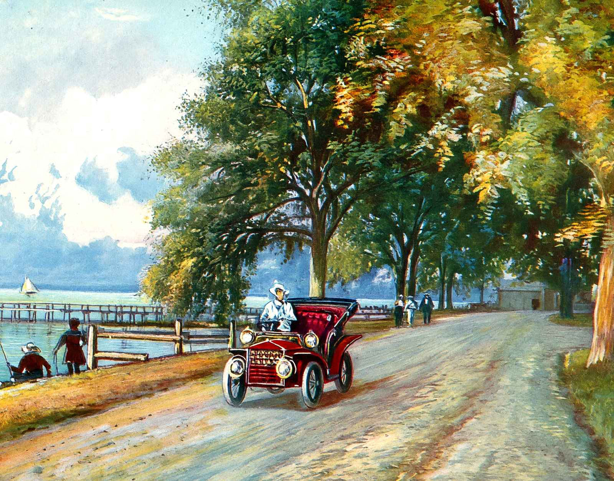 Shell Road Mobile Alabama in 1909 Vintage Print (7 Sizes) - Acid Free