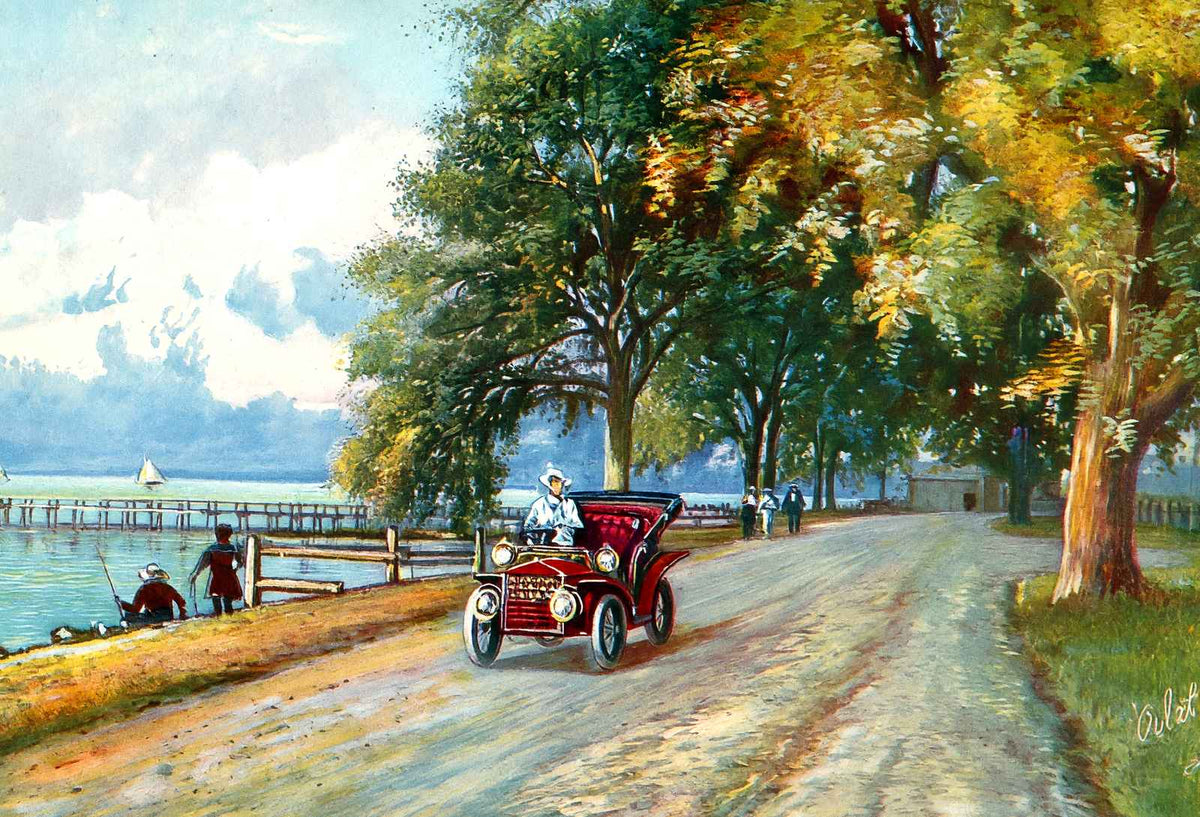 Shell Road Mobile Alabama in 1909 Vintage Print (7 Sizes) - Acid Free