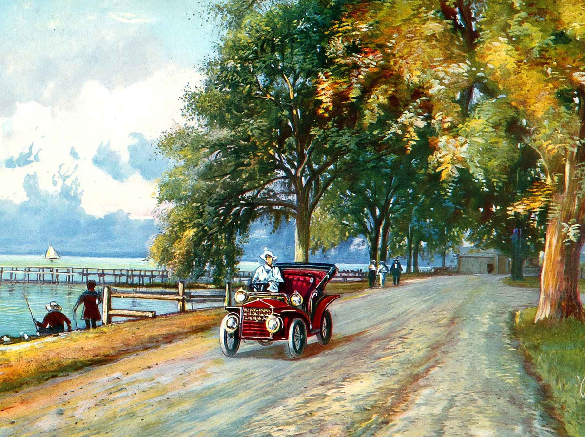 Shell Road Mobile Alabama in 1909 Vintage Print (7 Sizes) - Acid Free