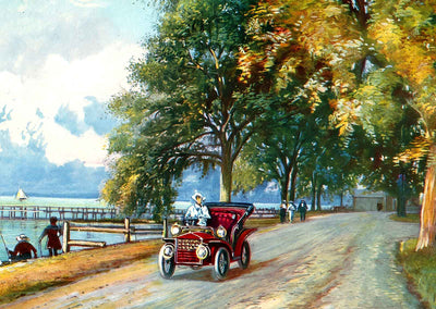 Shell Road Mobile Alabama in 1909 Vintage Print (7 Sizes) - Acid Free