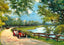 Shell Road at the Bend Mobile Alabama in 1909 Vintage Print (7 Sizes)
