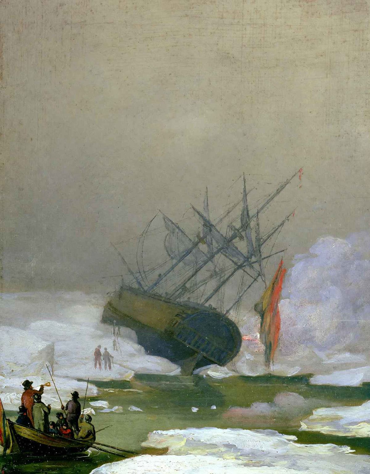 Ship in the Arctic Ocean Art Print 1798 by Caspar David Friedrich (6 Sizes)