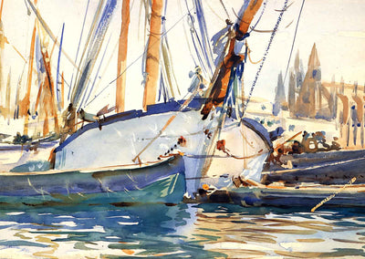Shipping, Majorca 1908 Painting by John Singer Sargent Art Print (6 Sizes)