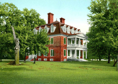 Shirley on the James River in 1907 Vintage Print (7 Sizes) - Reproduction
