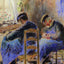 Shoemakers 1878 Painting by Camille Pissarro Art Print (6 Sizes) - Restored