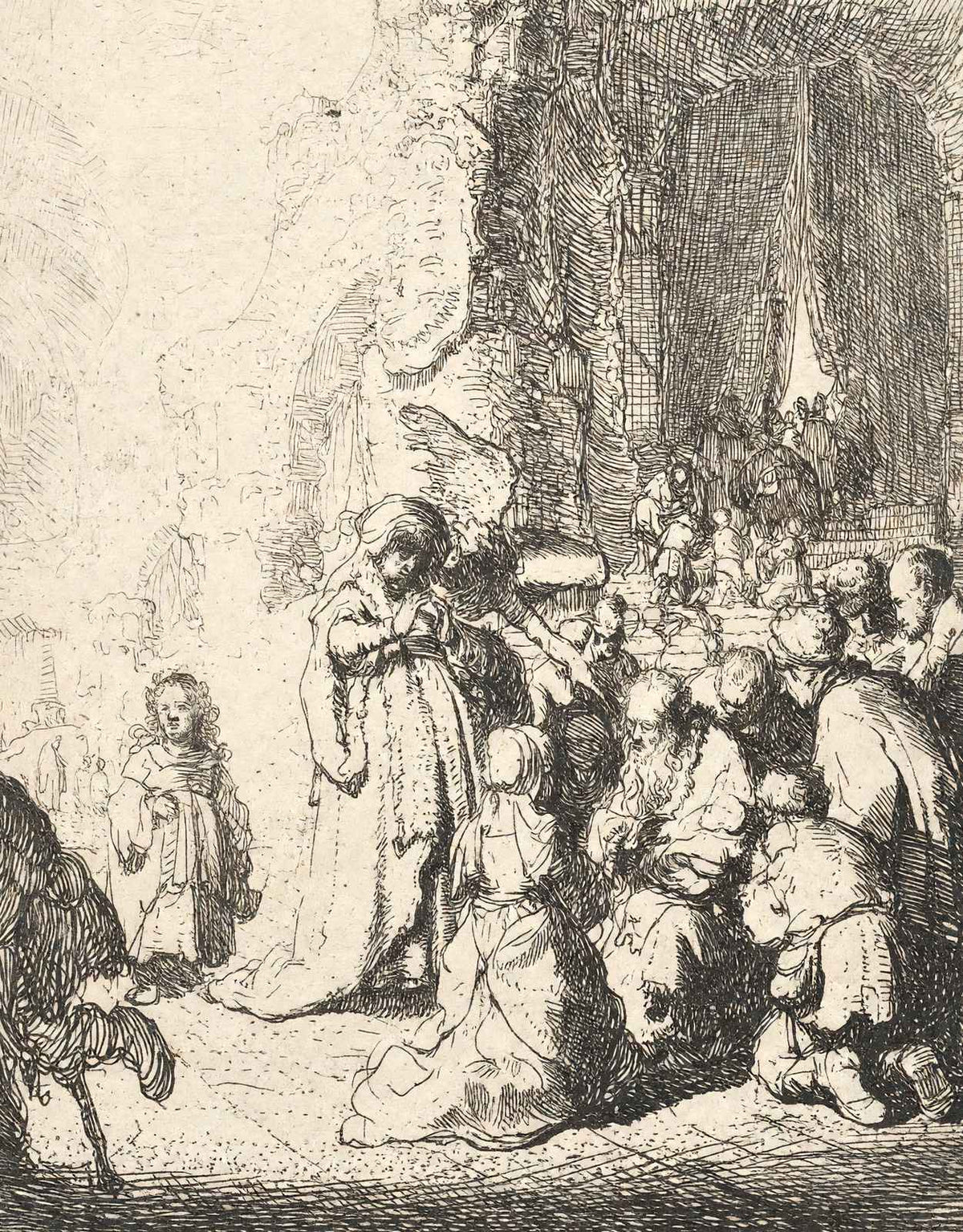 Simeon`s Hymn of Praise Art Print 1630 Painting by Rembrandt (6 Sizes)