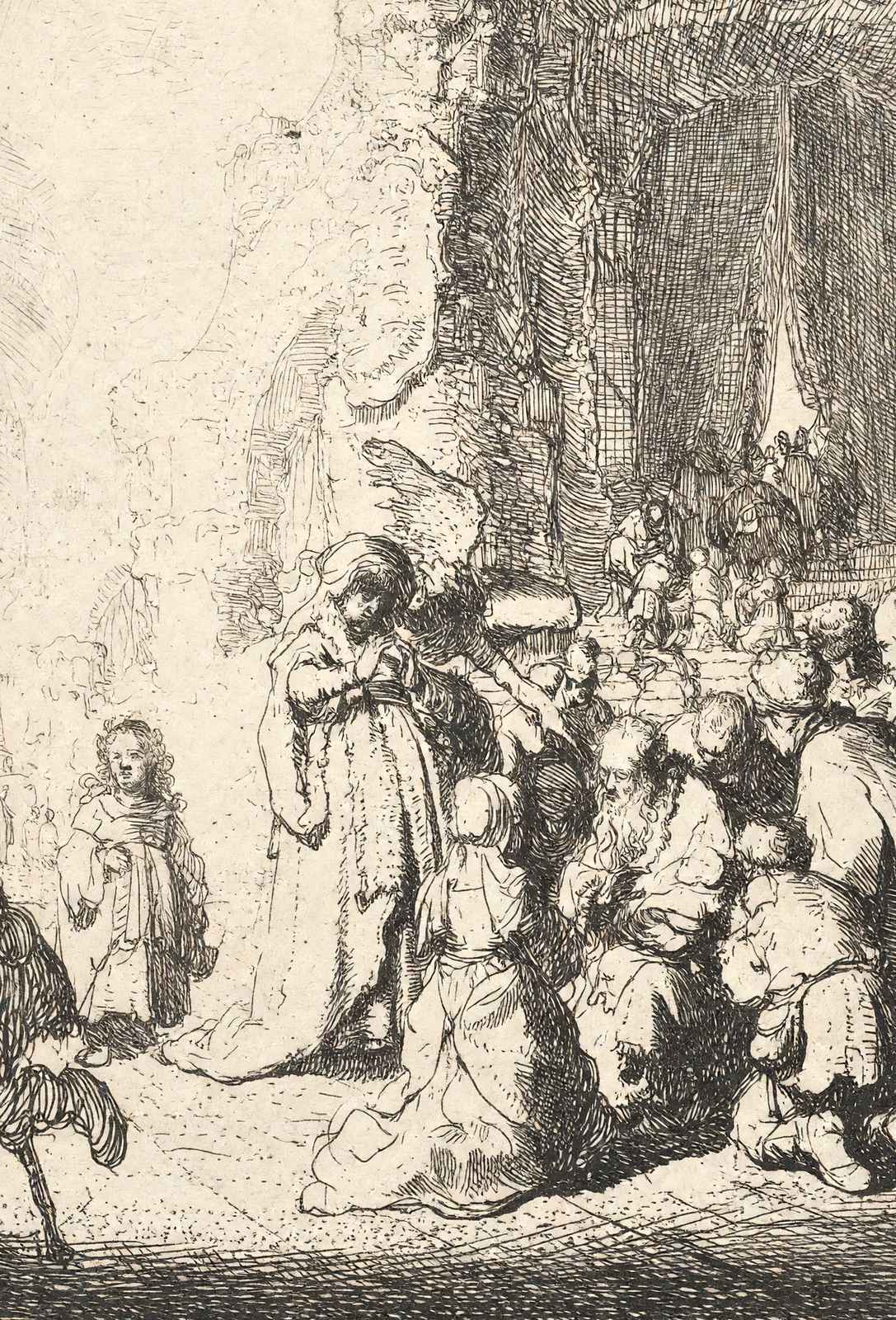 Simeon`s Hymn of Praise Art Print 1630 Painting by Rembrandt (6 Sizes)