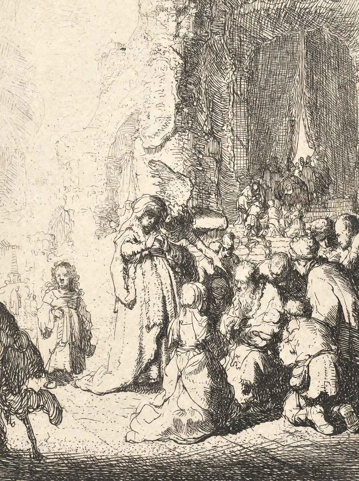 Simeon`s Hymn of Praise Art Print 1630 Painting by Rembrandt (6 Sizes)