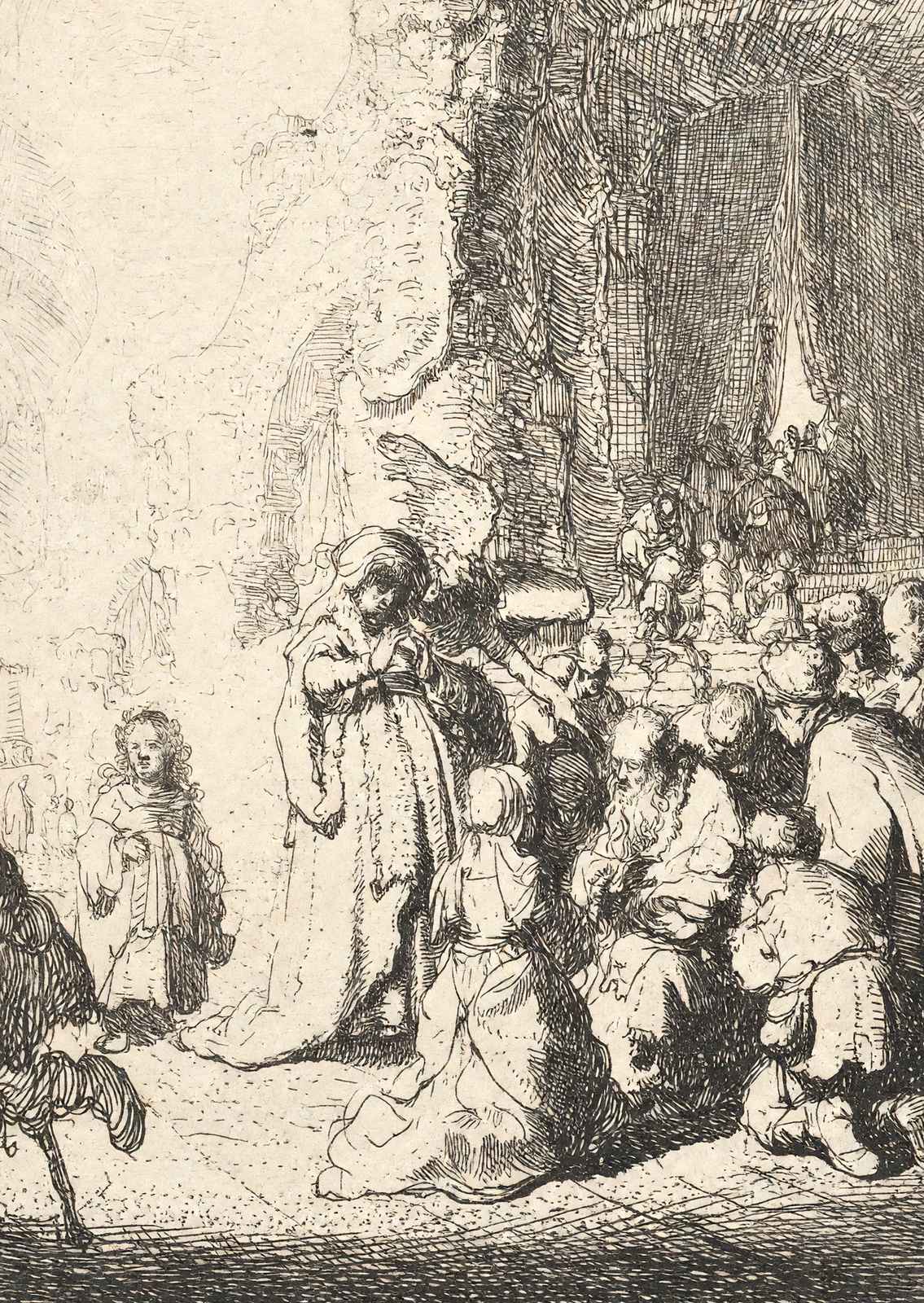 Simeon`s Hymn of Praise Art Print 1630 Painting by Rembrandt (6 Sizes)