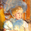 Simone in Plumed Hat Art Print 1903 Painting by Mary Cassatt (6 Sizes)