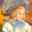 Simone in Plumed Hat Art Print 1903 Painting by Mary Cassatt (6 Sizes)