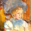 Simone in Plumed Hat art print by Mary Cassatt (1903)