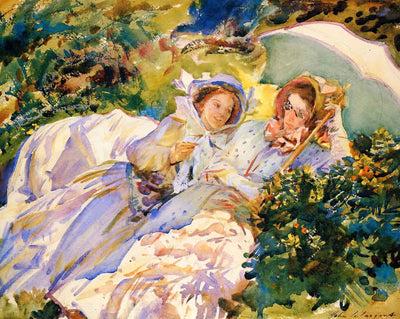 Simplon Pass. the Tease painting by John Singer Sargent (1911)