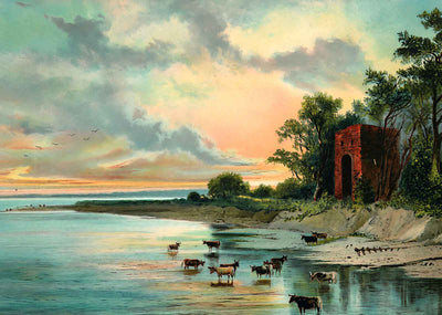 Site of Jamestown VA in 1907 Vintage Print (7 Sizes) - Enhanced