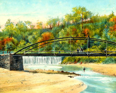 Site of Old Hollins Mill Near Lynchburg art print