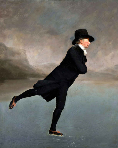 Skating Minister art print by Reverend Robert Walker