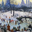 Skating in Central Park Painting by Agnes Tait Art Print (6 Sizes) - New York