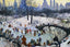 Skating in Central Park Painting by Agnes Tait Art Print (6 Sizes) - New York
