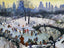 Skating in Central Park Painting by Agnes Tait Art Print (6 Sizes) - New York