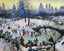 Skating in Central Park painting