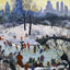 Skating in Central Park Painting by Agnes Tait Art Print (6 Sizes) - New York