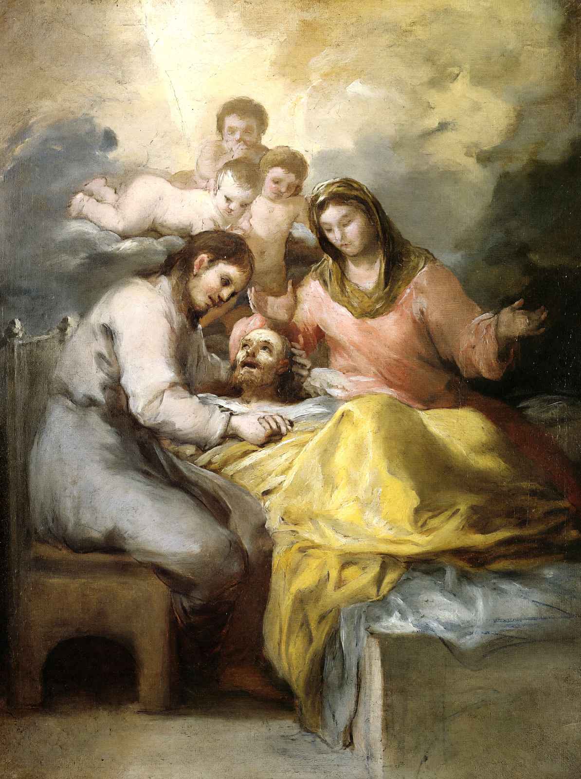 Sketch for the Death of Saint Joseph Art Print 1787 Drawing by Goya (6 Sizes)
