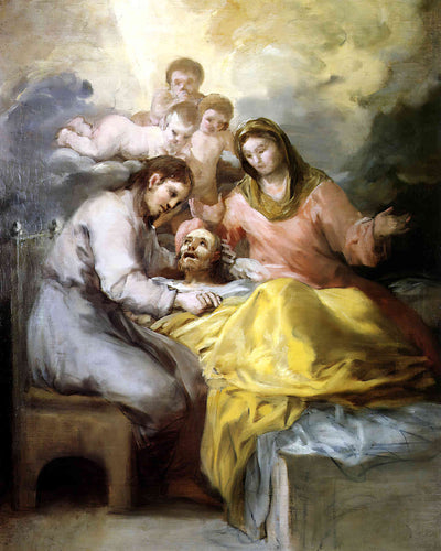 Sketch for the Death of Saint Joseph Painting by Francisco Goya 8x10" Art Print