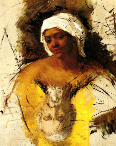 Sketch of Mrs. Currey Sketch of Mr. Cassatt art print by Mary Cassatt (1871)