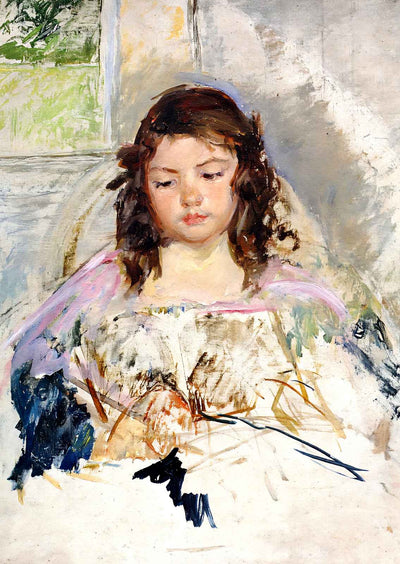 Sketch for 'Francoise in a Round Backed Chair, Reading' 1908 Print (6 Sizes)