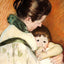 Sleepy Thomas Sucking His Thumb Art Print 1893 by Mary Cassatt (6 Sizes)
