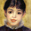 Smiling Young Girl Art Print 1878 Painting by Pierre-Auguste Renoir (6 Sizes)