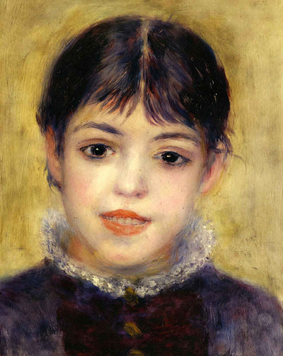Smiling Young Girl art print by Pierre-Auguste Renoir (1878)