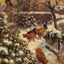 Snow Effect in Montfoucault 1882 by Camille Pissarro Art Print (6 Sizes)