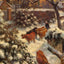Snow Effect in Montfoucault 1882 by Camille Pissarro Art Print (6 Sizes)
