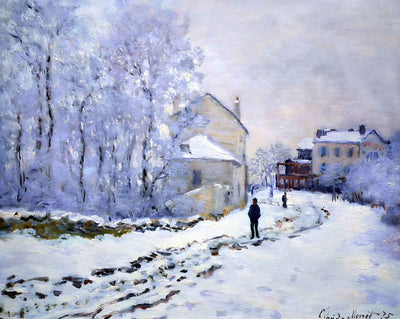 Snow at Argenteuil fine art print by Claude Monet (1875)