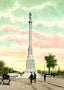 Soldiers Monument Dayton Ohio in 1906 Vintage Print (7 Sizes) - Premium Print
