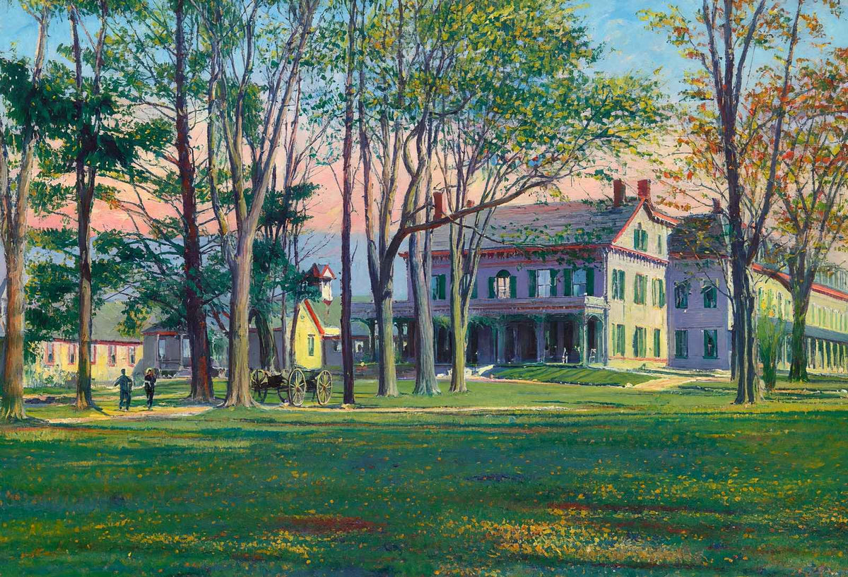 Soldiers Home Bennington VT in 1907 Painting Print (7 Sizes) - Retouched