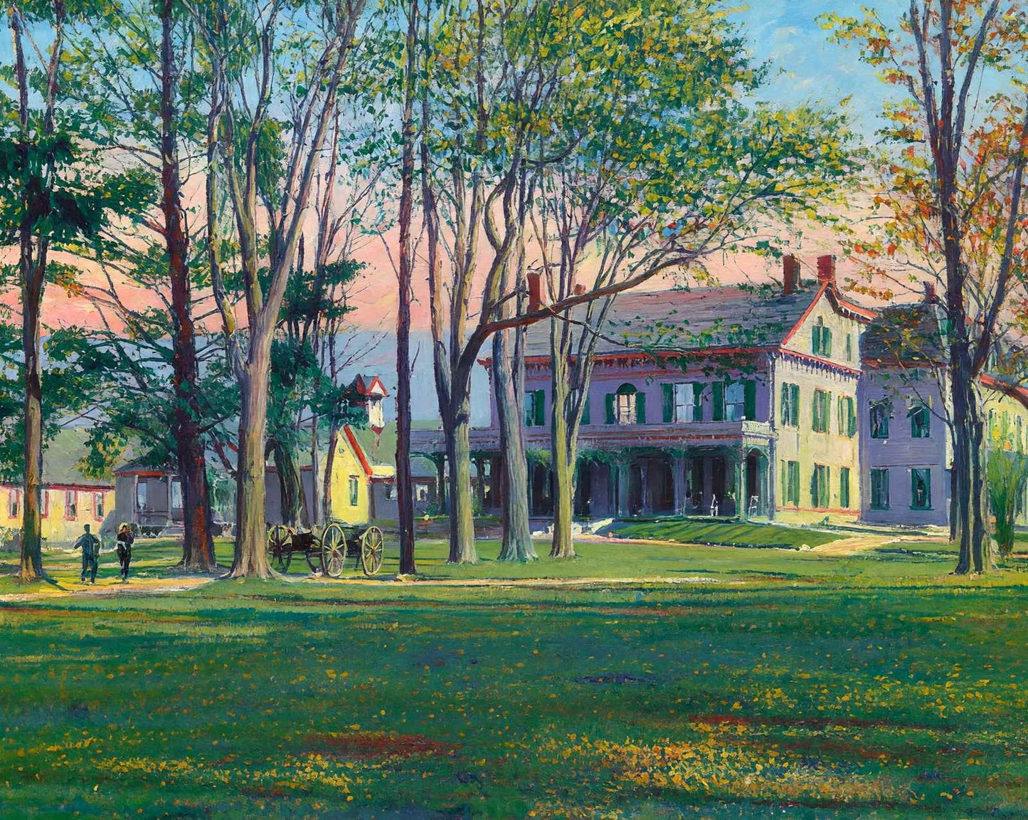 Soldiers Home in Bennington in 1907 art print