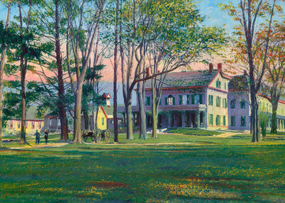 Soldiers Home Bennington VT in 1907 Painting Print (7 Sizes) - Retouched