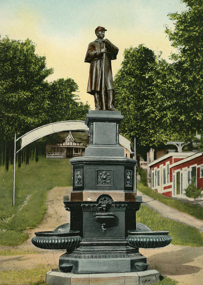 Soldiers Monument the Weirs NH in 1908 Vintage Print (7 Sizes) - Reproduction